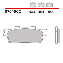 Carica l'immagine nel visualizzatore di Gallery, BREMBO - PASTIGLIA MESCOLA CC 07040 Posteriore