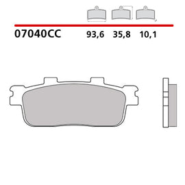 BREMBO - PASTIGLIA MESCOLA CC 07040 Posteriore