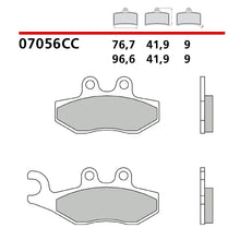 Carica l'immagine nel visualizzatore di Gallery, BREMBO - PASTIGLIA MESCOLA CC 07056 Anteriore