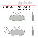 BREMBO - PASTIGLIA MESCOLA CC 07056 Posteriore