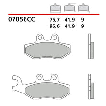 Carica l'immagine nel visualizzatore di Gallery, BREMBO - PASTIGLIA MESCOLA CC 07056 Anteriore
