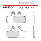 BREMBO - PASTIGLIA MESCOLA CC 07057 Anteriore