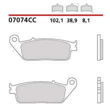 Carica l'immagine nel visualizzatore di Gallery, BREMBO - PASTIGLIA MESCOLA CC 07074 Anteriore