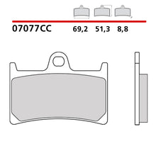Carica l'immagine nel visualizzatore di Gallery, BREMBO - PASTIGLIA MESCOLA CC 07077 Anteriore