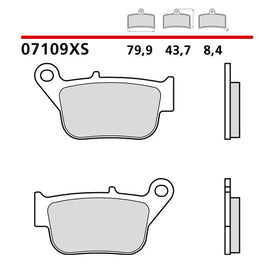 BREMBO - PASTIGLIA MESCOLA XS 07109XS Posteriore