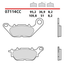 Carica l'immagine nel visualizzatore di Gallery, BREMBO - PASTIGLIA MESCOLA CC 07114CC Posteriore