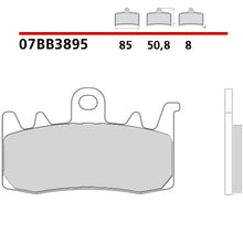 Carica l'immagine nel visualizzatore di Gallery, BREMBO - PASTIGLIA MESCOLA GENUINE 07BB3895 Anteriore