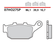 Carica l'immagine nel visualizzatore di Gallery, BREMBO - PASTIGLIA MESCOLA SP 07HO27SP Posteriore