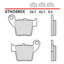 Carica l'immagine nel visualizzatore di Gallery, BREMBO - PASTIGLIA MESCOLA SX 07HO48SX Posteriore