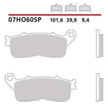 Carica l'immagine nel visualizzatore di Gallery, BREMBO - PASTIGLIA MESCOLA SP 07HO60SP Posteriore