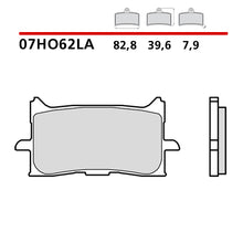 Carica l'immagine nel visualizzatore di Gallery, BREMBO - PASTIGLIA MESCOLA LA 07HO62LA Anteriore