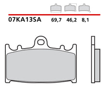 Carica l'immagine nel visualizzatore di Gallery, BREMBO - PASTIGLIA MESCOLA SA 07KA13SA Anteriore