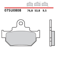 Carica l'immagine nel visualizzatore di Gallery, BREMBO - PASTIGLIA MESCOLA CC 07SU0808 Anteriore