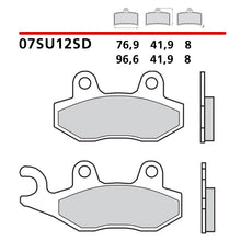 Carica l'immagine nel visualizzatore di Gallery, BREMBO - PASTIGLIA MESCOLA SD 07SU12SD Posteriore