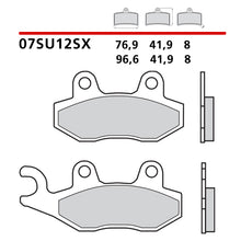Carica l'immagine nel visualizzatore di Gallery, BREMBO - PASTIGLIA MESCOLA SX 07SU12SX Posteriore