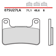 Carica l'immagine nel visualizzatore di Gallery, BREMBO - PASTIGLIA MESCOLA LA 07SU27LA Anteriore