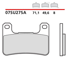 Carica l'immagine nel visualizzatore di Gallery, BREMBO - PASTIGLIA MESCOLA SA 07SU27SA Anteriore