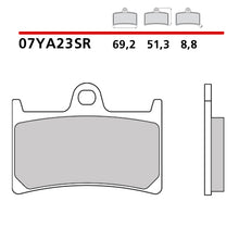 Carica l'immagine nel visualizzatore di Gallery, BREMBO - PASTIGLIA MESCOLA SR 07YA23SR Anteriore
