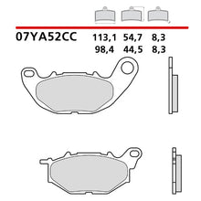 Carica l'immagine nel visualizzatore di Gallery, BREMBO - PASTIGLIA MESCOLA CC 07YA52CC Anteriore