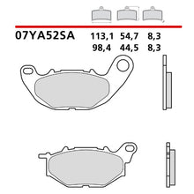 Carica l'immagine nel visualizzatore di Gallery, BREMBO - PASTIGLIA MESCOLA SA 07YA52SA Anteriore