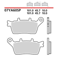 Carica l'immagine nel visualizzatore di Gallery, BREMBO - PASTIGLIA MESCOLA SP 07YA60SP Posteriore