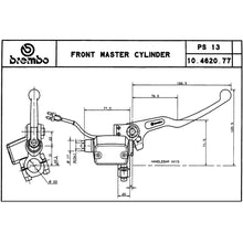 Carica l'immagine nel visualizzatore di Gallery, BREMBO - POMPA FRENO BREMBO ANTERIORE ASSIALE 10462077