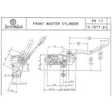 Carica l'immagine nel visualizzatore di Gallery, BREMBO - POMPA FRENO BREMBO ANTERIORE ASSIALE 10767751