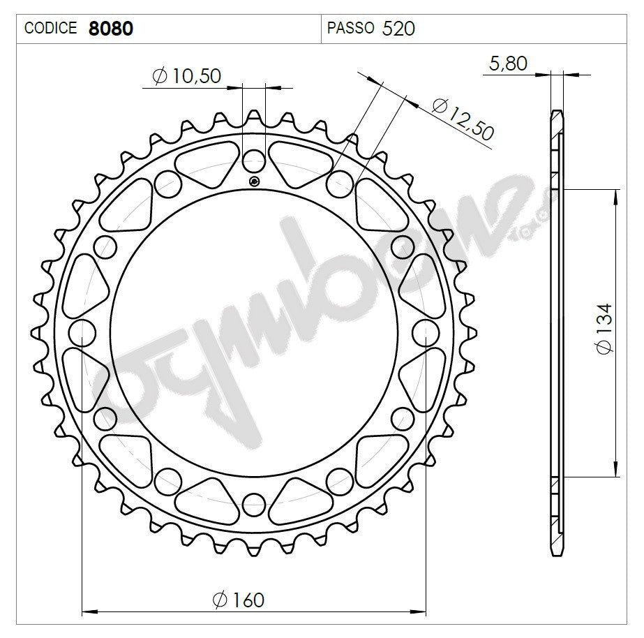 KIT TRASMISSIONE DID RACING HONDA Cod. 37A308