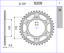 Carica l'immagine nel visualizzatore di Gallery, KIT TRASMISSIONE DID RACING KTM Cod. 37A246