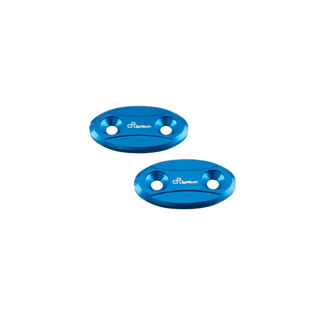 Lightech Coppia Tappi Sede Specchio - Cobalto