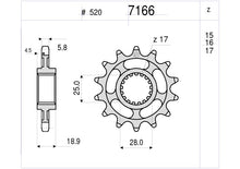 Carica l'immagine nel visualizzatore di Gallery, KIT TRASMISSIONE OGNIBENE TROFEO APRILIA Cod. 37A003