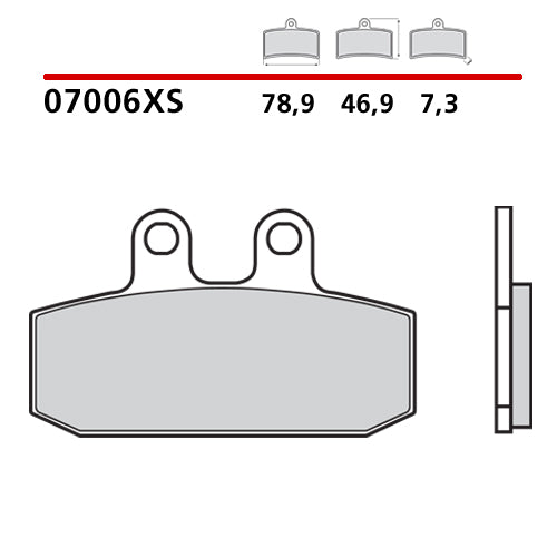 BREMBO - PASTIGLIA MESCOLA XS 07006XS Anteriore