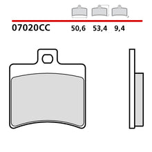 Carica l&#39;immagine nel visualizzatore di Gallery, BREMBO - PASTIGLIA MESCOLA CC Cod.07020 Posteriore