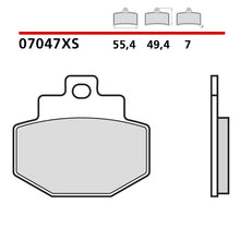 Carica l&#39;immagine nel visualizzatore Galleria, BREMBO - PASTIGLIA MESCOLA XS 07047XS Posteriore