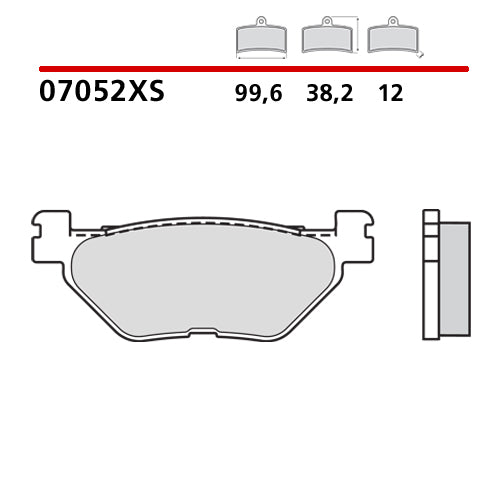 BREMBO - PASTIGLIA MESCOLA XS 07052XS Posteriore