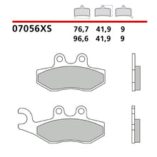 Carica l&#39;immagine nel visualizzatore Galleria, BREMBO - PASTIGLIA MESCOLA XS 07056XS Anteriore