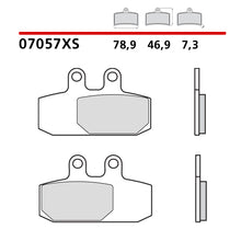 Carica l&#39;immagine nel visualizzatore di Gallery, BREMBO - PASTIGLIA MESCOLA XS 07057XS Anteriore