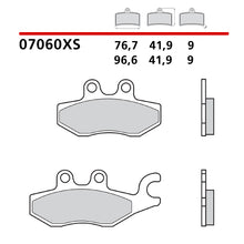 Carica l&#39;immagine nel visualizzatore Galleria, BREMBO - PASTIGLIA MESCOLA XS 07060XS Posteriore