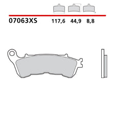 Carica l&#39;immagine nel visualizzatore di Gallery, BREMBO - PASTIGLIA MESCOLA XS 07063XS Anteriore