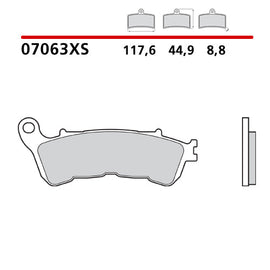 BREMBO - XS 07063XS Front Brake Pad Mix 