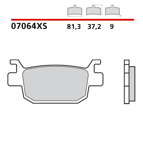 BREMBO - PASTIGLIA MESCOLA XS 07064XS Posteriore