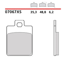 Carica l&#39;immagine nel visualizzatore Galleria, BREMBO - PASTIGLIA MESCOLA XS 07067XS Anteriore