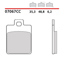 Carica l&#39;immagine nel visualizzatore di Gallery, BREMBO - PASTIGLIA MESCOLA CC 07067 Anteriore