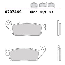 Carica l&#39;immagine nel visualizzatore Galleria, BREMBO - PASTIGLIA MESCOLA XS 07074XS Anteriore