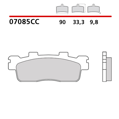 BREMBO - PASTIGLIA MESCOLA CC 07085CC Posteriore