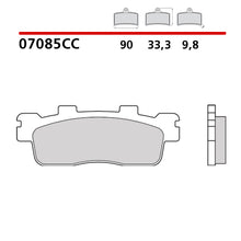 Carica l&#39;immagine nel visualizzatore Galleria, BREMBO - PASTIGLIA MESCOLA CC 07085CC Posteriore