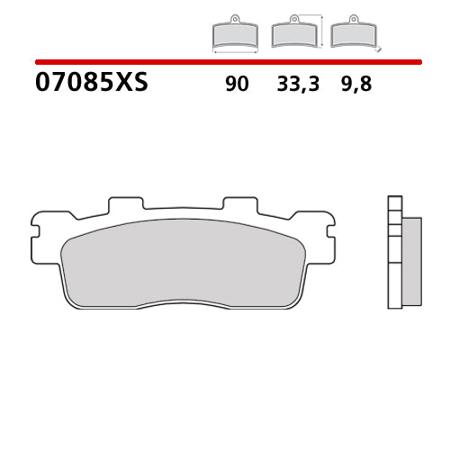 BREMBO - PASTIGLIA MESCOLA XS 07085XS Posteriore