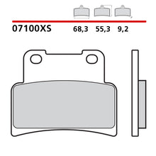 Carica l&#39;immagine nel visualizzatore Galleria, BREMBO - PASTIGLIA MESCOLA XS 07100XS Anteriore