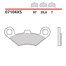 Carica l&#39;immagine nel visualizzatore di Gallery, BREMBO - PASTIGLIA MESCOLA XS 07104XS Anteriore