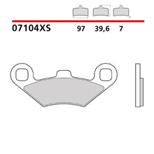 Carica l&#39;immagine nel visualizzatore Galleria, BREMBO - PASTIGLIA MESCOLA XS 07104XS Anteriore